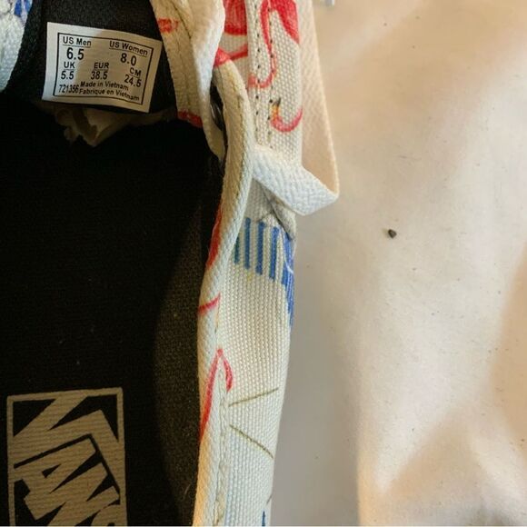 Vans Pink Flamingos Beach Chair Retro Pool Summer Vibes Shoes MENS 6.5/ women 8 - Picture 13 of 13